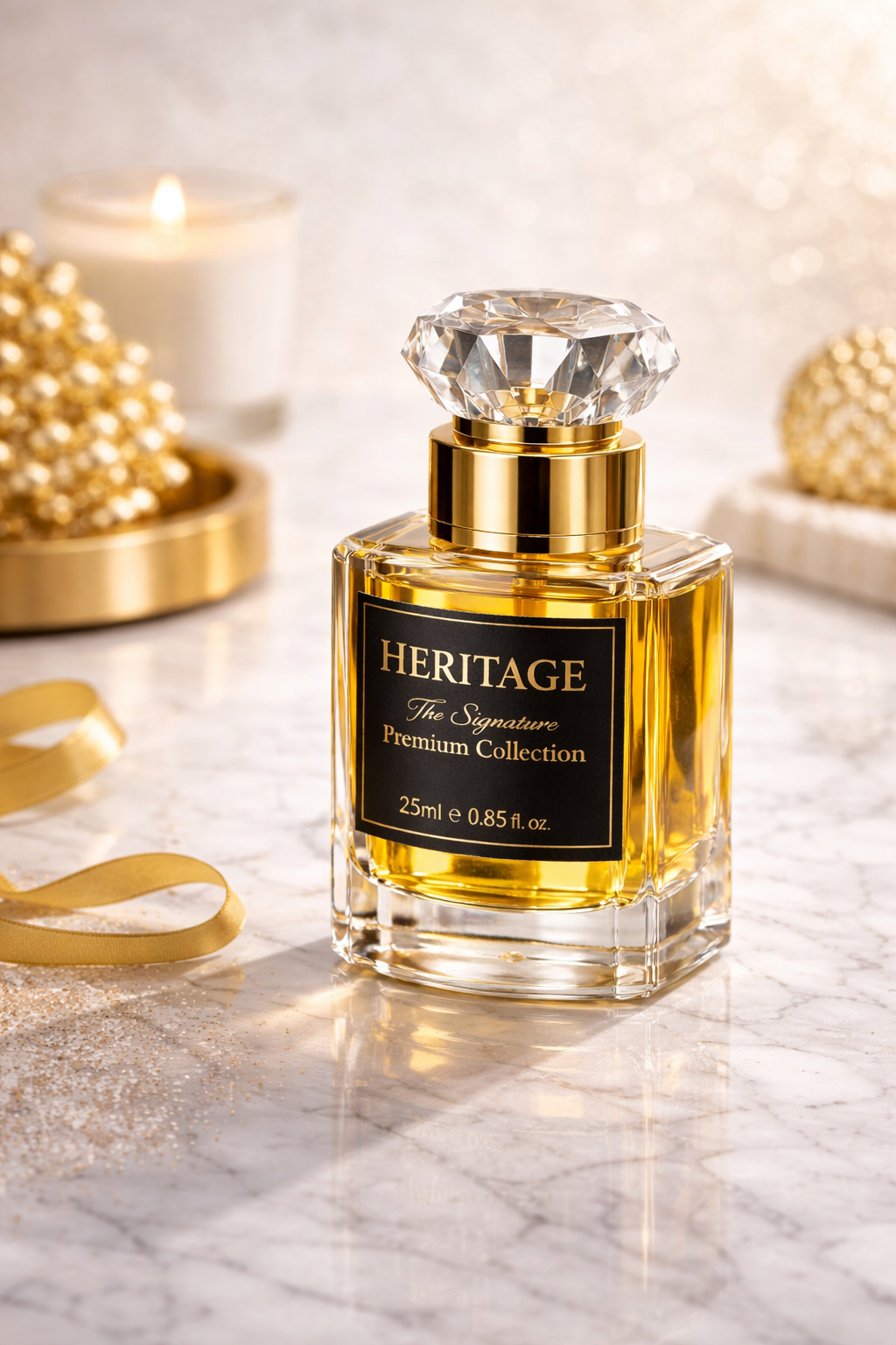 Editorial luxury perfume mood shot