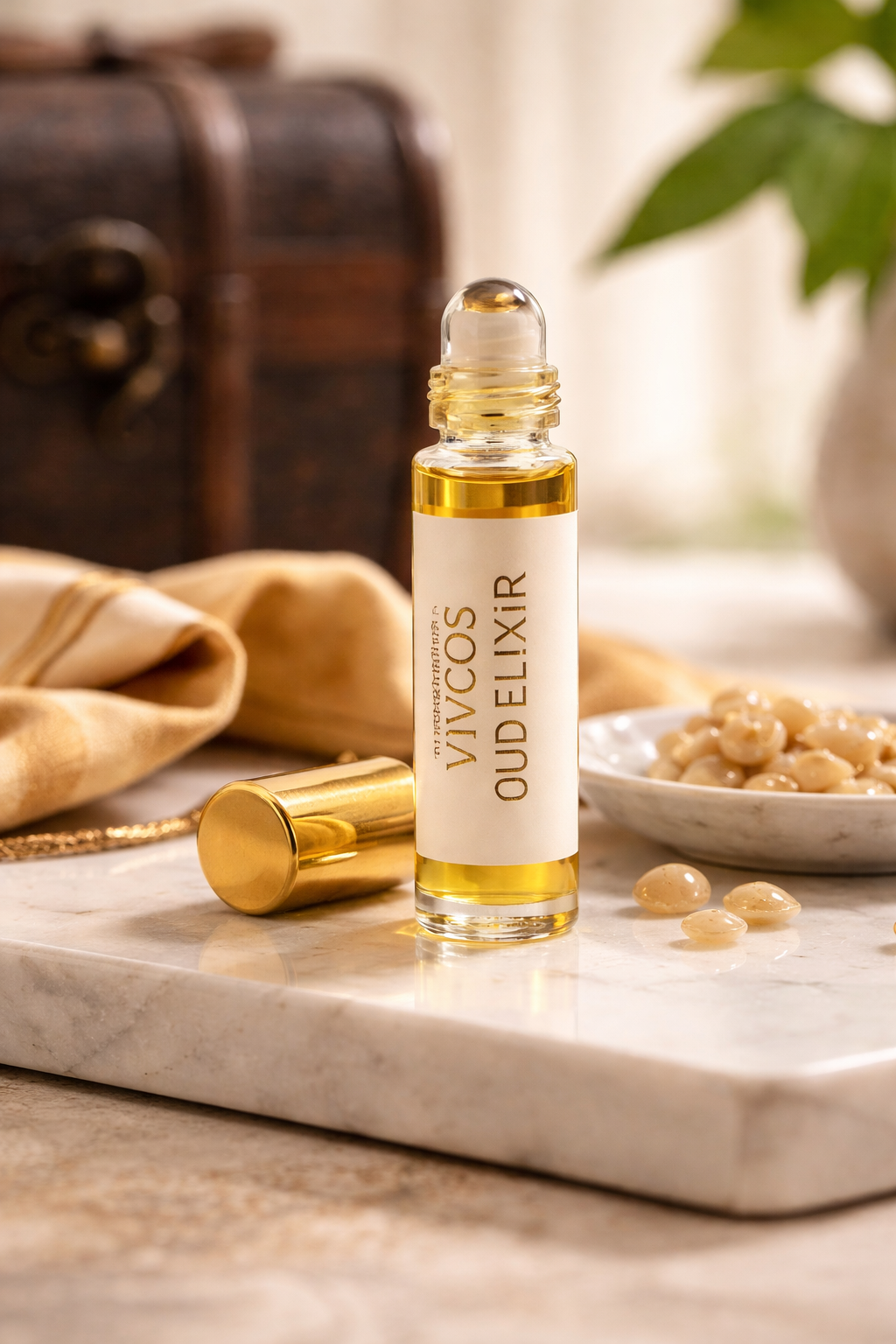 Premium perfume editorial image